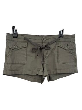 VTG Paris Blues Green Cargo Micro Shorts 7